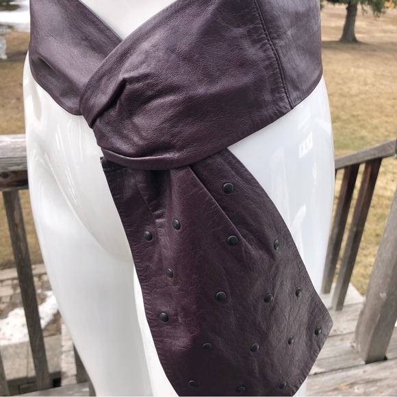 Vintage Leather Sash Belt - Picture 7 of 12